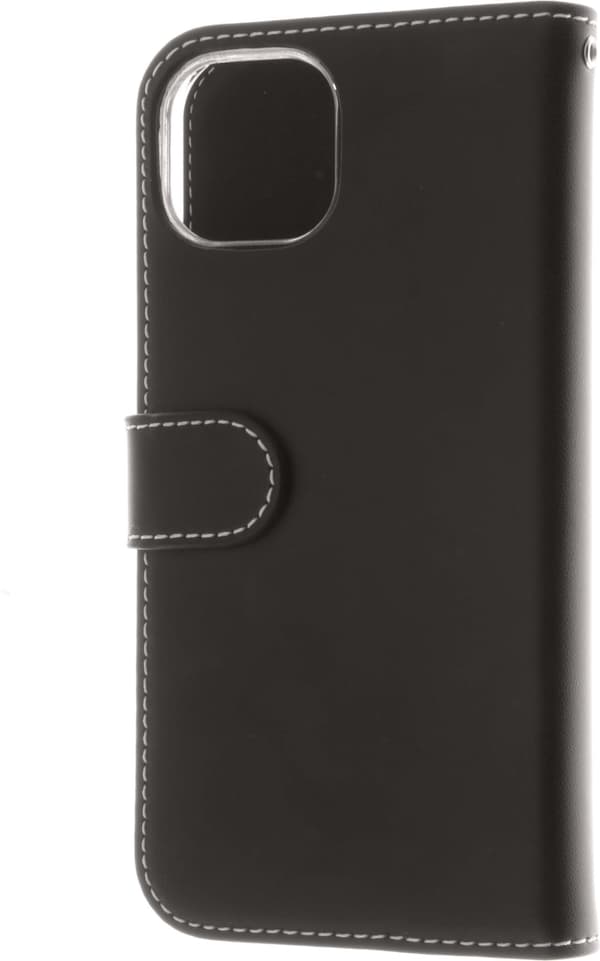 Insmat Exclusive Flip Case lompakkokotelo, iPhone 13, musta
