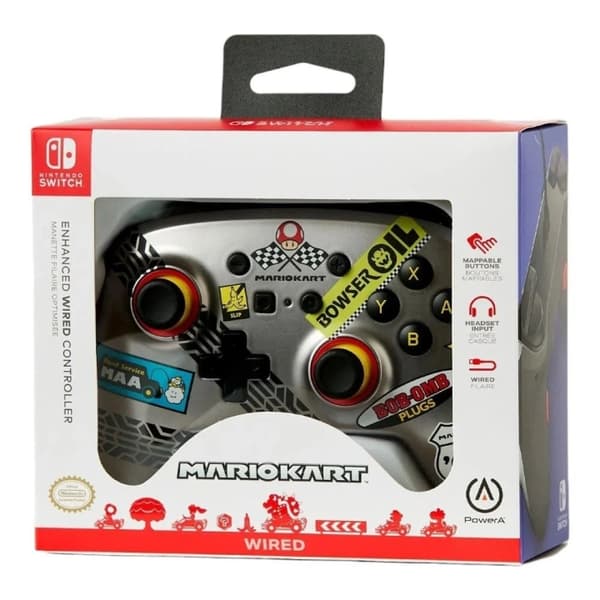 PowerA Enhanced Wired Controller til Nintendo Switch - Mario Kart