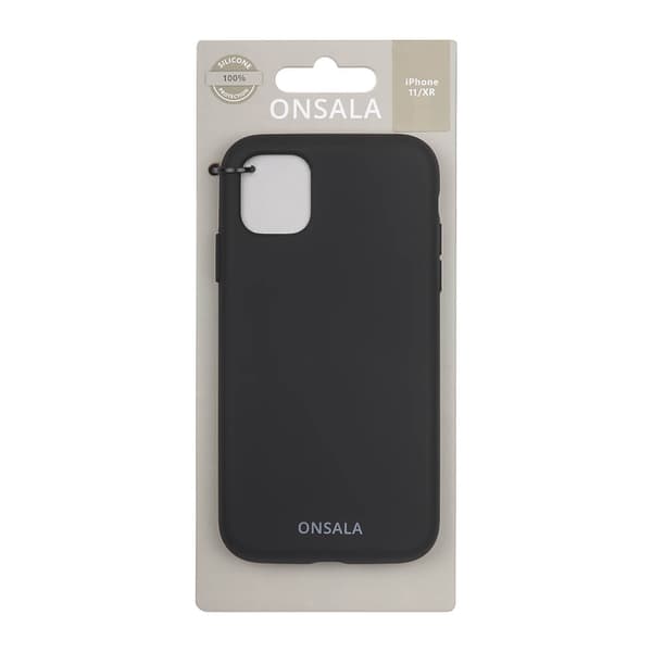 Onsala Mobilskal Silikon Black - iPhone 11 / XR