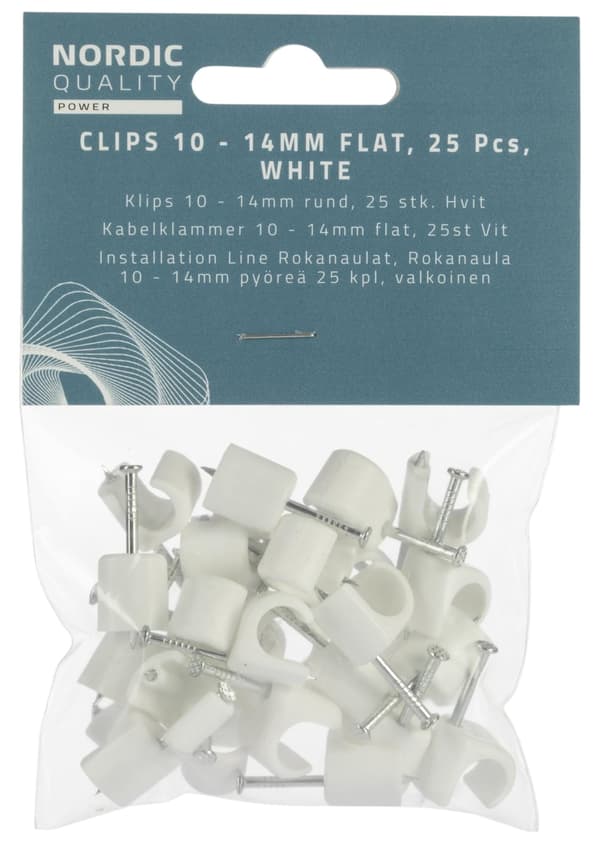 Nordic Quality kabelklipps 10-14mm
