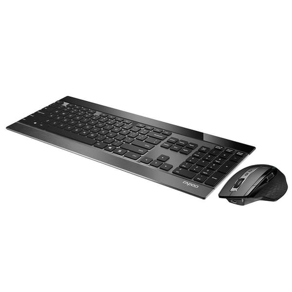 Rapoo Tastatur/Mus Sæt 9900M Trådløst Multi-Mode Sort