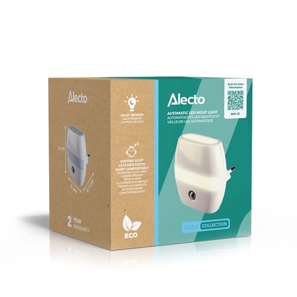 Alecto Automatisk LED-natlys Energibesparende 0,3W