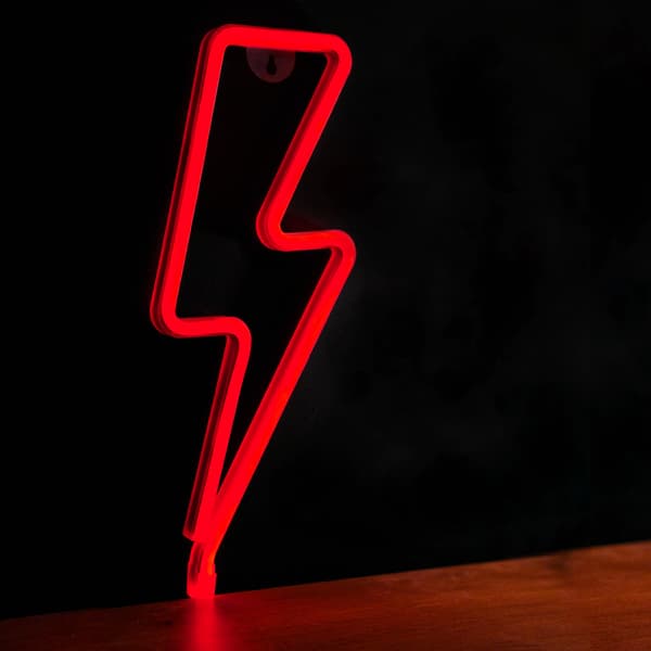 Forever Light Neon LED lys Flash, batteri + USB FLNEO6, Rød