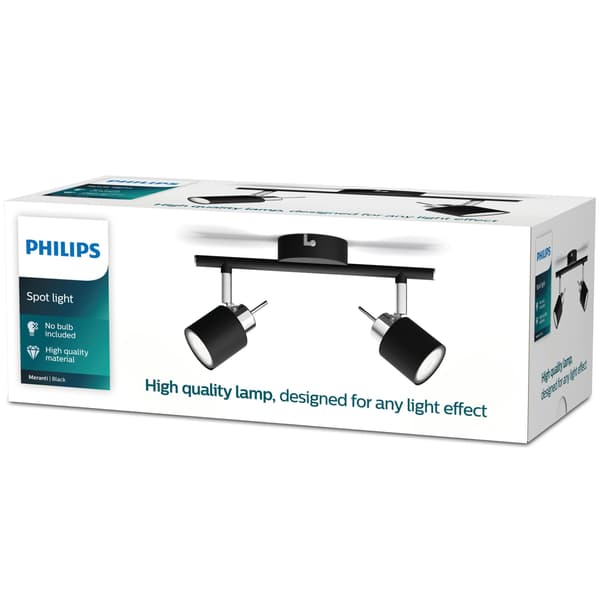 Philips Meranti Spotlight 2 Spot Svart