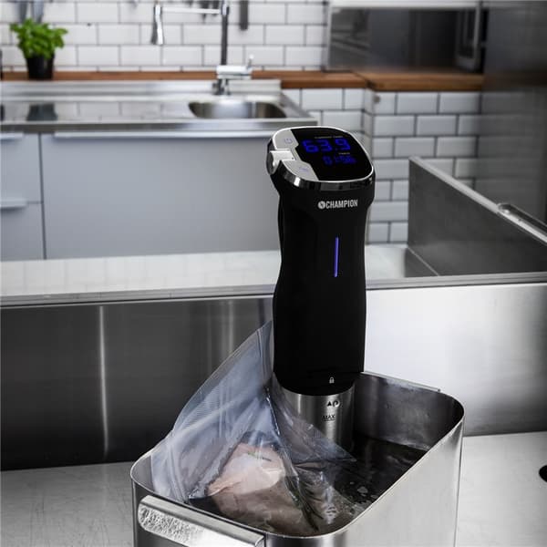 Champion Sous Vide Precision IPX7 800W SV310 rustfritt stål/sort