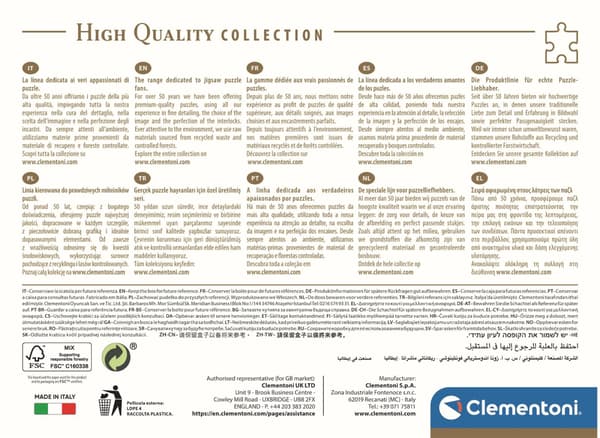 Clementoni 1000 st CB High Quality Collection Springande hästar