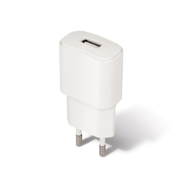 Forever USB-vegglader, 2A, hvit