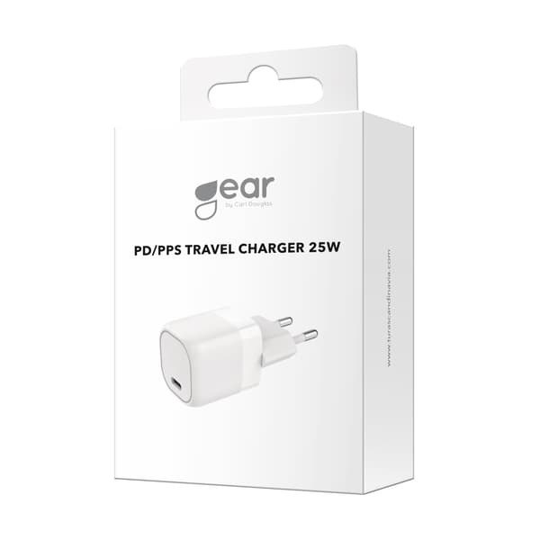 Gear Lader 220V 1xUSB-C PD/PPS 25W Hvid