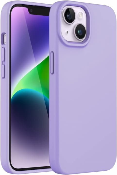 Silikonskal till iPhone 15, Lila