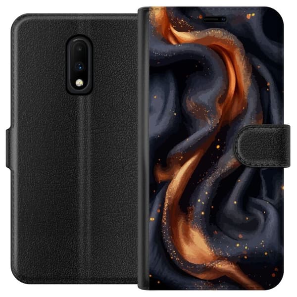 Plånboksfodral till OnePlus 7 med Eldigt silke motiv