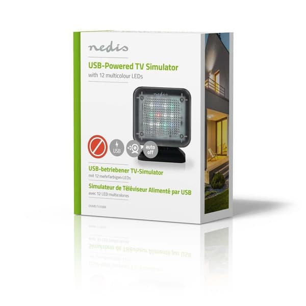 Nedis TV Simulator | USB-Strøm | Innendørs | Sort,Fyndvara