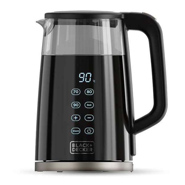 BLACK+DECKER Elkedel 1,7L 2200W Glas Sort
