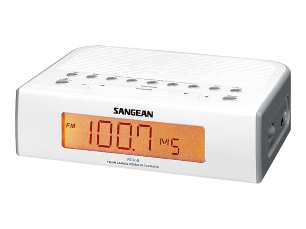 Sangean RCR5 - Klokkeradio, Sølv