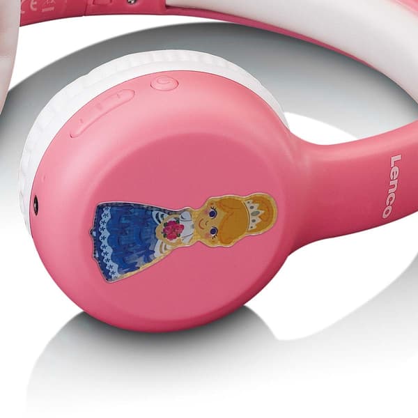 Lenco Sammenleggbare Bluetooth®-hodetelefoner for barn Rosa