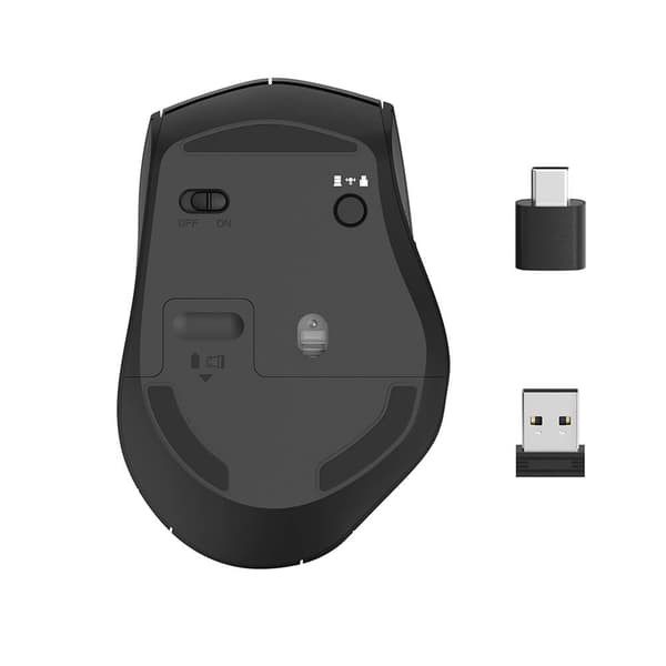 Hama Mus Trådløs Dual Mode USB-C/USB-A 6-knaps Sort