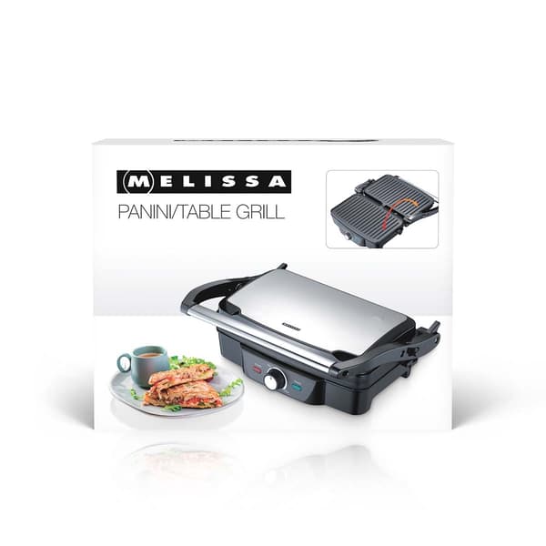 MELISSA Panini / Bordgrill 1600W Sort / Rustfrit stål tophus