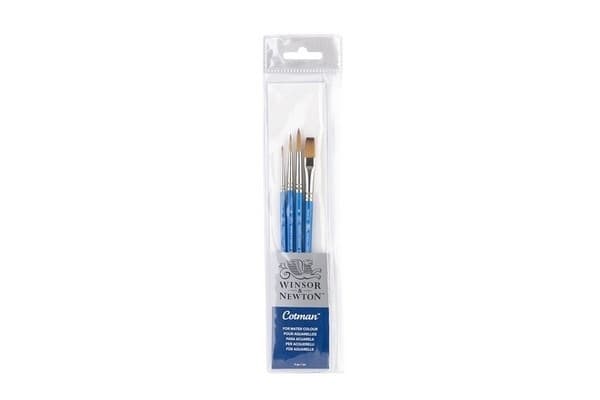 Cotman Penselset med kort skaft, 4st