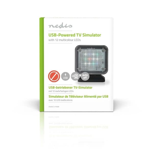 Nedis TV Simulator | USB-Strøm | Innendørs | Sort