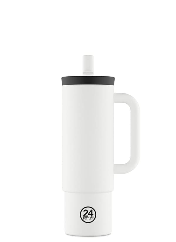 24Bottles Straw Cup - Jäävalkoinen - 800 ml