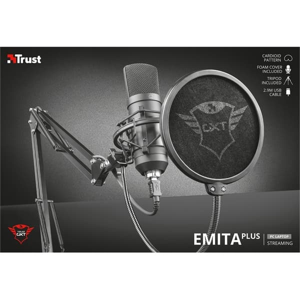 Trust GXT 252+ Emita Plus strømmemikrofon