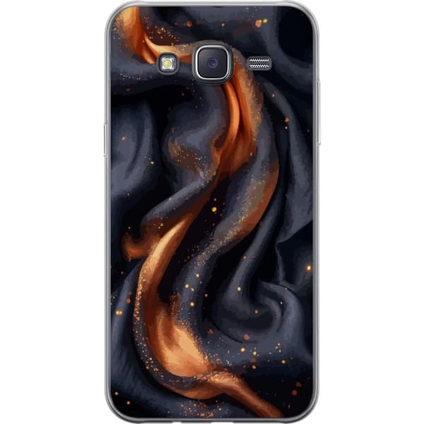 Mobildeksel til Samsung Galaxy J5 med Brennende silke motiv
