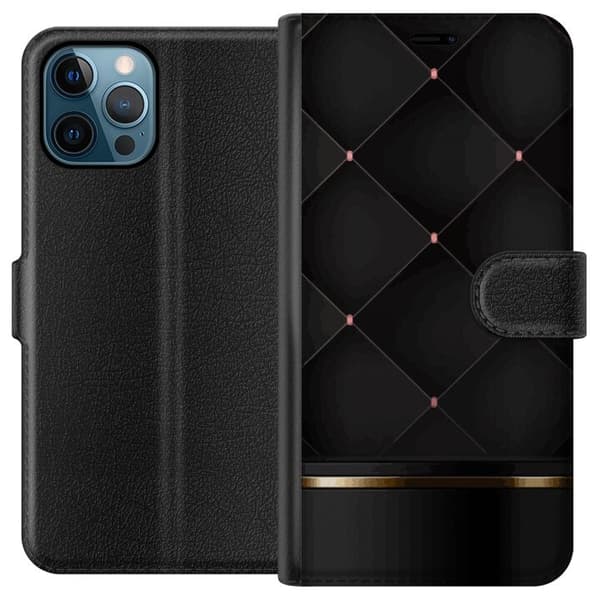 Tegnebogsetui til Apple iPhone 12 Pro Max med Luksuslinje motiv