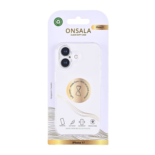Onsala Mobildeksel Resirkulert TPU Transparent - iPhone 17