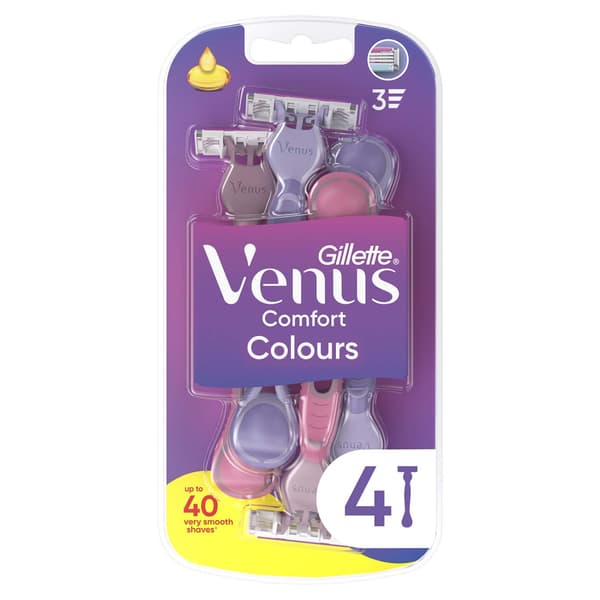 Gillette Venus Engångsrakhyvlar Venus 3 Colors 4st