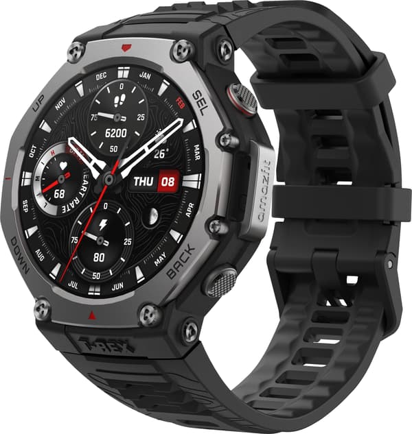 Amazfit T-Rex 3 smartwatch, 48,5 mm, sort