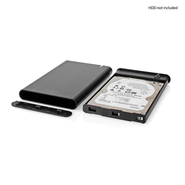 Nedis Hard Disk Enclosure | 2.5 " | USB 3.1 Gen1 | USB Type-A / USB Type-C™ | Notebook / PC | Aluminium