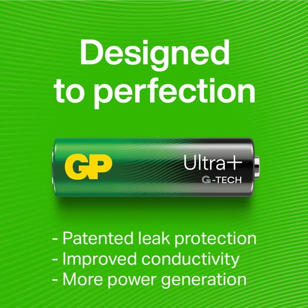 GP Battery Ultra Plus Alkaline AAA/LR03 4-pack