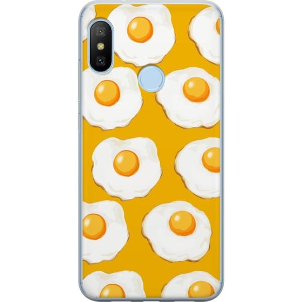 Mobildeksel til Xiaomi Mi A2 Lite med Stekt egg motiv