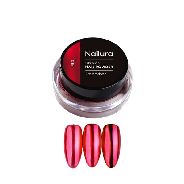 Nailura Chrom Powder - Punainen