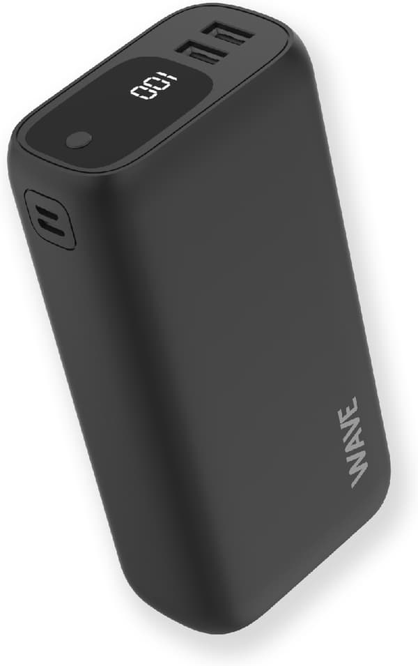 Wave Ultrapower backup-strømforsyning, 30 000 mAh, sort