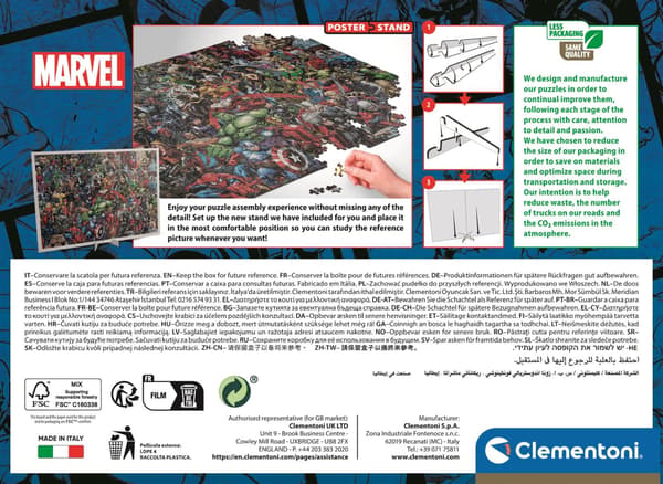 Clementoni 1000 bitar CB Impossible Pussel Marvel Avengers
