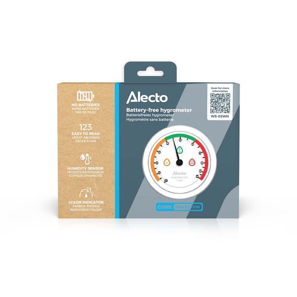 Alecto Analogt hygrometer Hvit