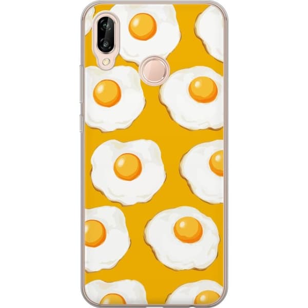 Mobildeksel til Huawei P20 lite med Stekt egg motiv