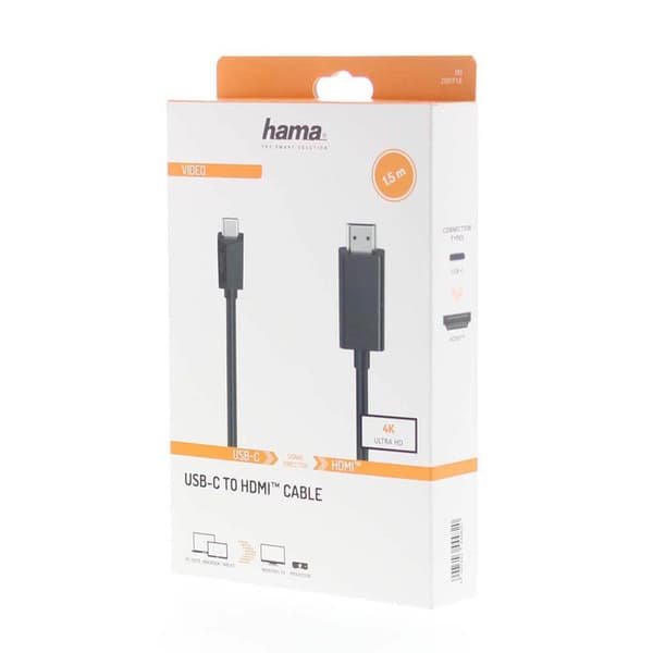 Hama Cable USB-C - HDMI Ultra-HD 4K 1.5m