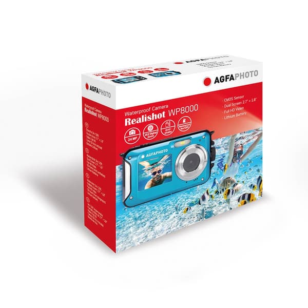 Agfa Digital kamera WP8000 CMOS WP 24MP Blå Fuld HD