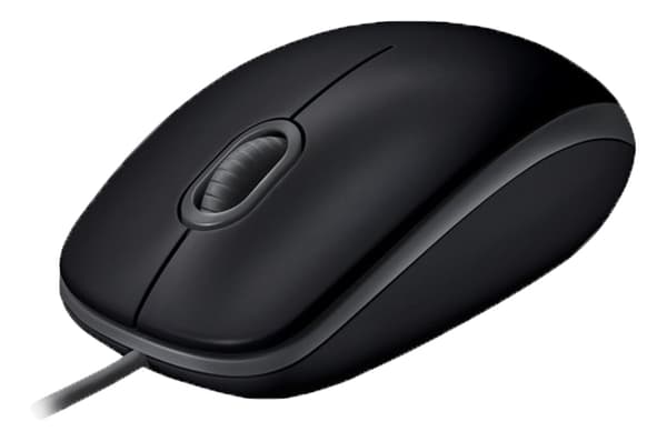 LOGITECH B110 Silent Mouse right&left hand optical 3buttons wired USB