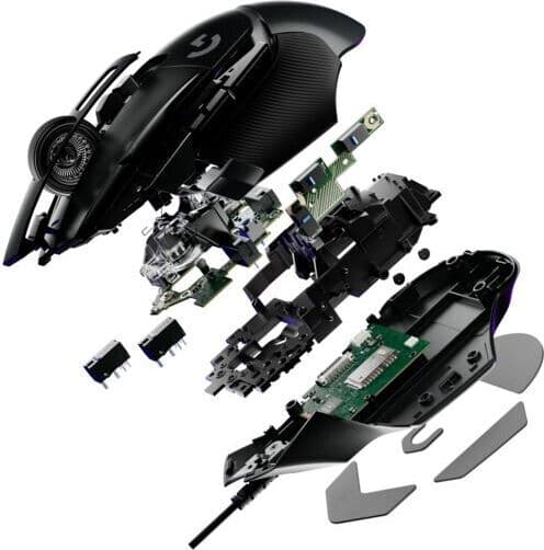 Logitech G502 X-spelmus, svart