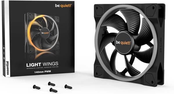 Be Quiet! Light Wings PWM-blæser, 140 mm