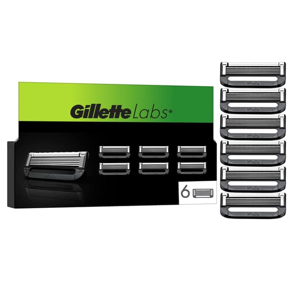 Gillette GilletteLabs barberblade - grøn/sort - 6 stk