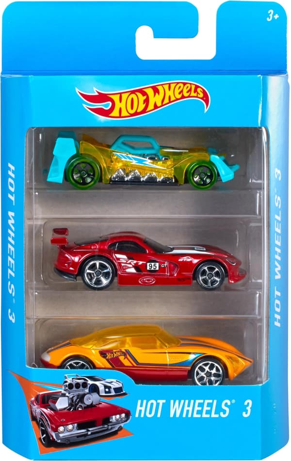 Hot Wheels minibiler, 3 stk