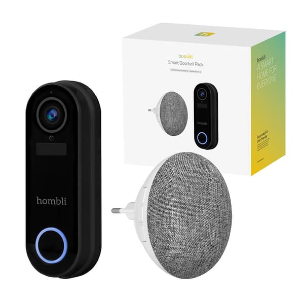 Hombli Smart Dörrklocka Pack Svart