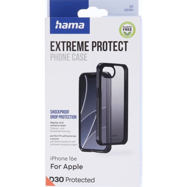 Hama Cover Extreme Protect Sort - iPhone 16e/17e