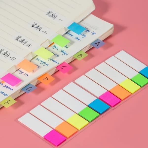 Smalle notesblokke, hvid