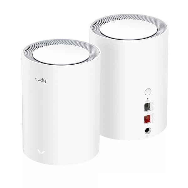 CUDY Mesh Solution M3000 2-pack AX3000 Gigabit Wi-Fi 6 2.5G Hvit