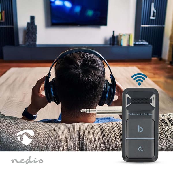 Nedis Bluetooth® Receiver | Audio / video / data connections output: USB-C™ Female / 1x 3.5 mm Audio Out | AAC / SBC | Automatic power off function |