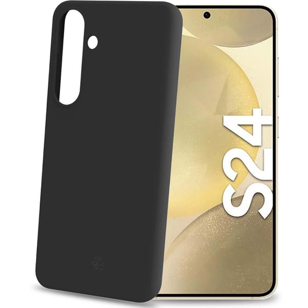 Celly Cromo Soft rubber case Galaxy S24 5G Svart